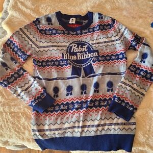 Mens Pabst Blue Ribbon sweater
